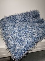 Bettüberwurf Flokati Stoff 160 x 160 cm blau Hessen - Ludwigsau Vorschau