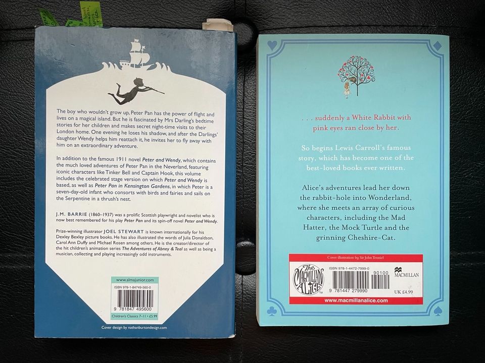 2 englische Bücher - Peter Pan - Alice‘s Adventures in Ludwigsburg
