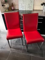 Rote echt Leder Stühle Niedersachsen - Garbsen Vorschau