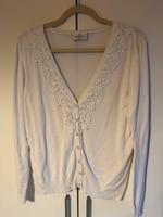 Gina Schneeweiß Strickjacke Cardigan Spitze edel M L 42 Hamburg - Altona Vorschau