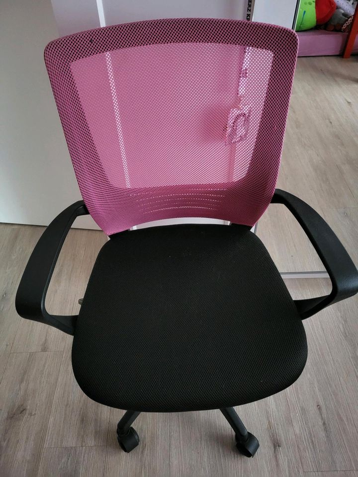 Schreibtischstuhl pink/schwarz in Seevetal
