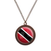 Trinidad und Tobago Kette - Bronze Vintage Halskette mit Flagge Hessen - Trendelburg Vorschau