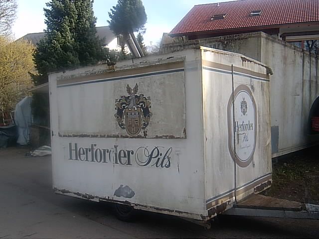 Schankwagen Bierwagen Herforder Pils Anhänger Partywagen Oldtimer in Hüfingen