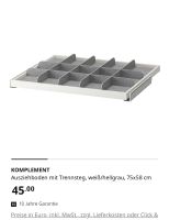 Ikea komplement 75 x 58 cm Schublade München - Allach-Untermenzing Vorschau
