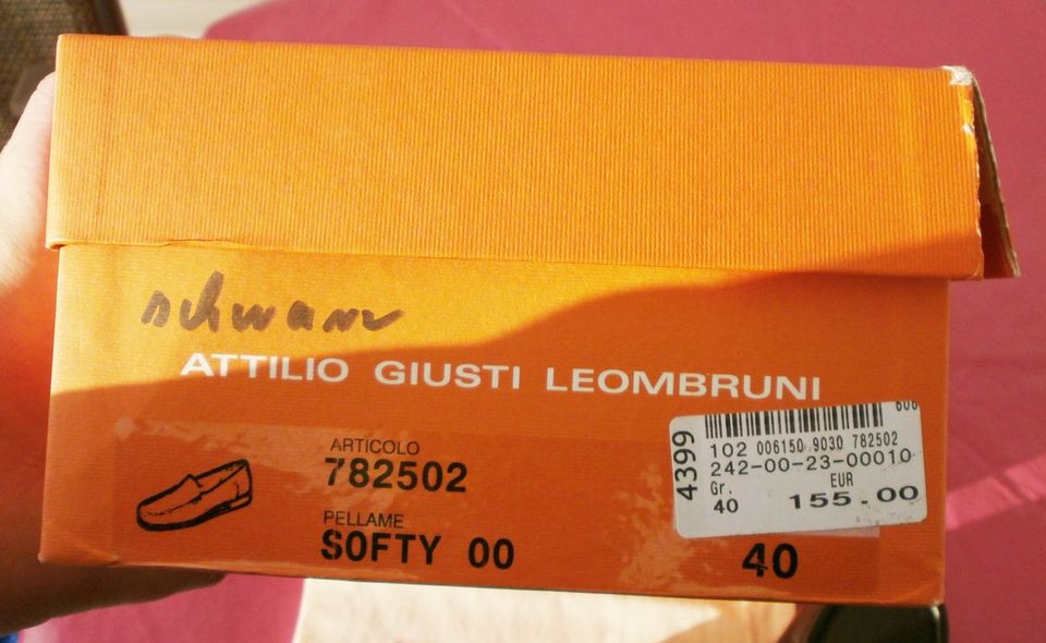 AGL ATTILIO GIUSTI LEOMBRUNI Nobellabel Mokassin EU 40 NEU NP155€ in Dortmund