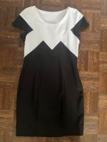 Festkleid Kleid schwarz weiß festlich Gr. 38 ohne Arm knielang Nordrhein-Westfalen - Recklinghausen Vorschau