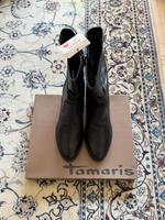 Neue, schwarze TAMARIS Stiefeletten Leder Gr. 40 NP 99 € Etikett Nordrhein-Westfalen - Telgte Vorschau