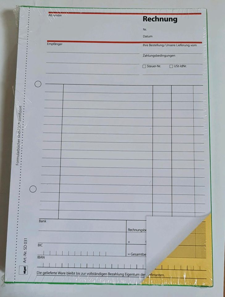 Sigel Rechnungen SD 031   3 Bücher A5 in Sinzheim