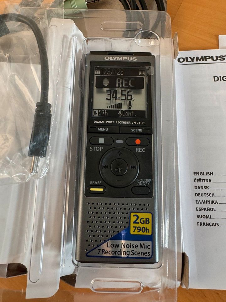 Olympus VN-731PC Diktiergerät Digital Voice Recorder ovp neu in Köln