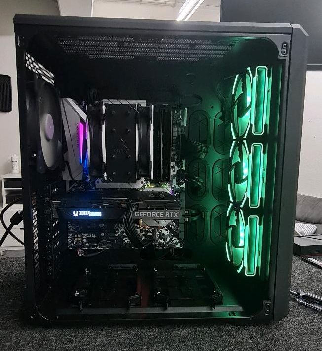 Gaming PC Ryzen 5600 16GB RTX 3060TI 8GB 1TB NVME Corsair RGB in Herne