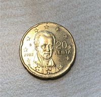 Seltene 20 Cent Münze (Griechenland) von 2002 mit E im Stern Niedersachsen - Diekholzen Vorschau