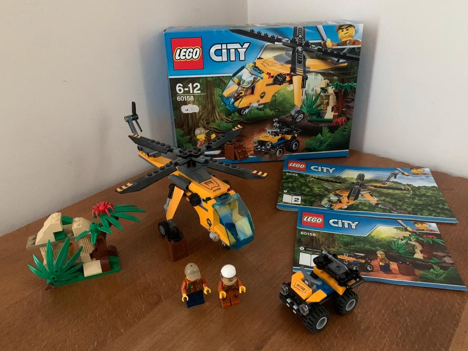 Lego City Set 60158 Dschungel-Frachthubschrauber vollständig in Werneck
