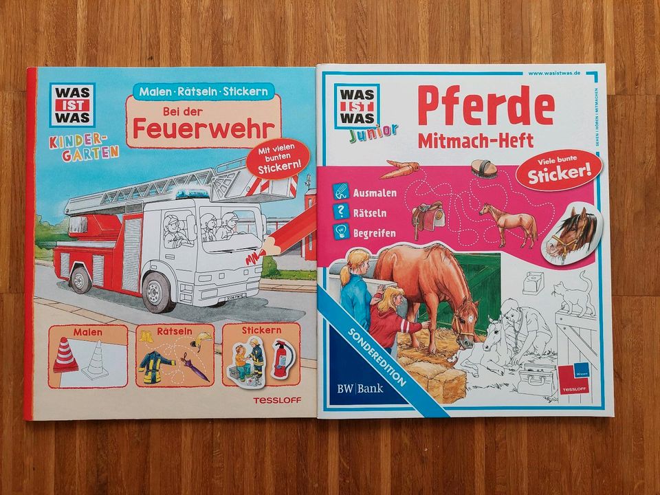 NEU WAS IST WAS Hefte Kindergarten Feuerwehr & Junior Pferde in Gerlingen