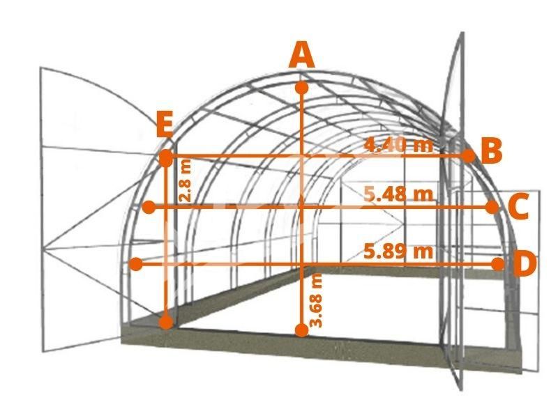 Gewächshaus "Eifel  XL", 6m Breite,10m Länge,6mm HKP in Stockstadt a. Main