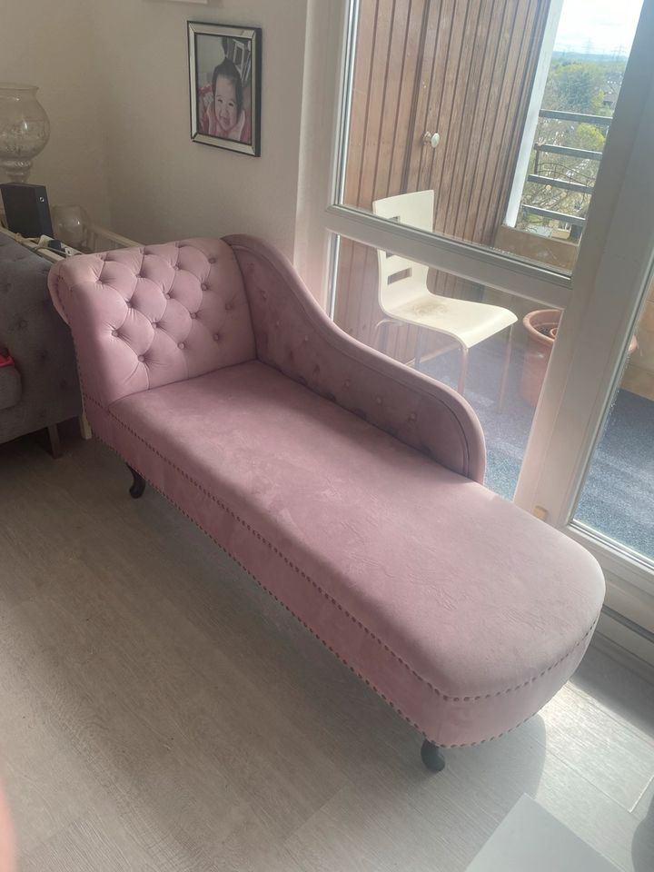 Chaiselongue Liegesitz Kanapee Sofa Sitz 170x60 cm Rosa in Köln