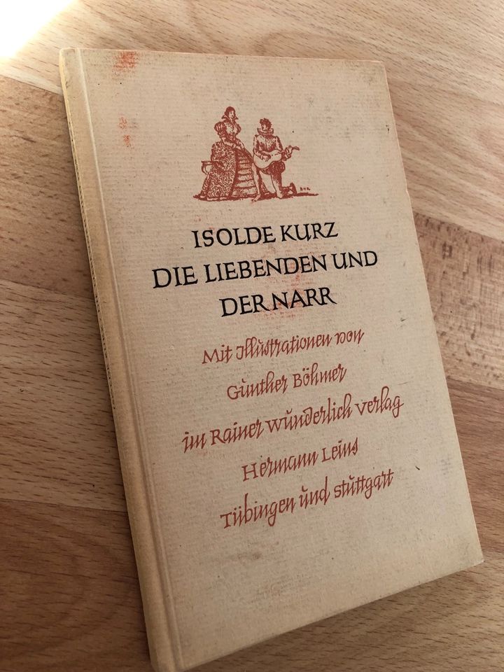 Isolde Kurz die Liebenden und der  Narr Buch in Stuttgart