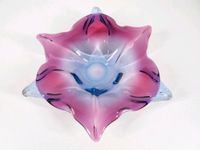 Blumenförmige Große Murano Glasschale in Amethyst Farbe Bayern - Waldkraiburg Vorschau