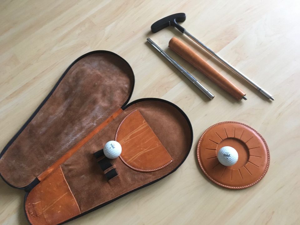 Golf Putting Set - Indoor - Vintage - Top Zustand - Rarität! in Weissach