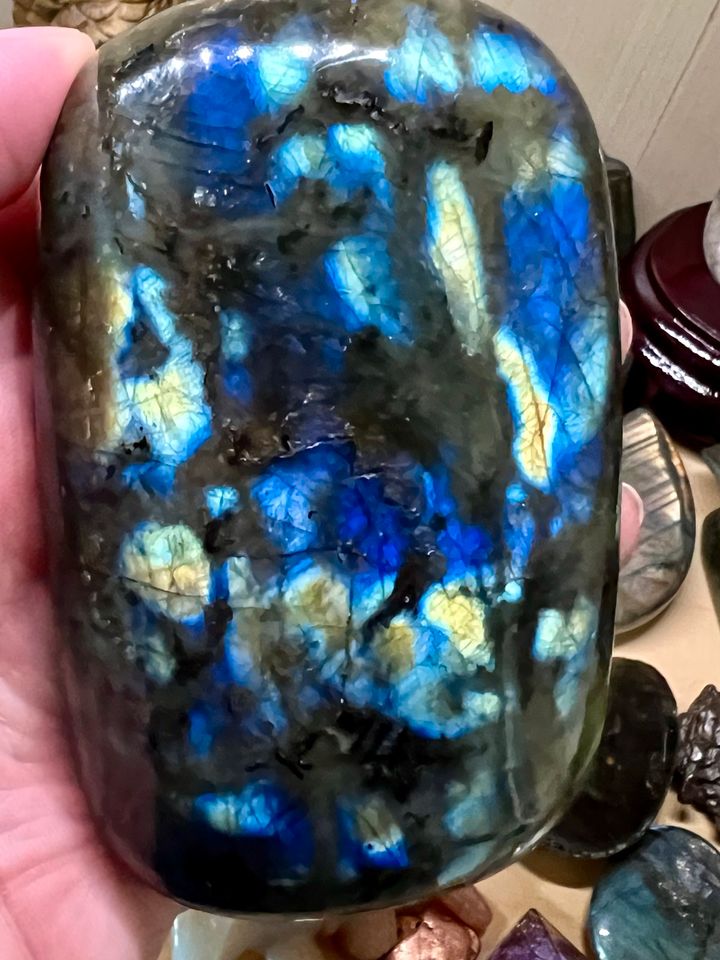 Einzigartiger Labradorit Blau Traum Quarz Kristall in Ibbenbüren