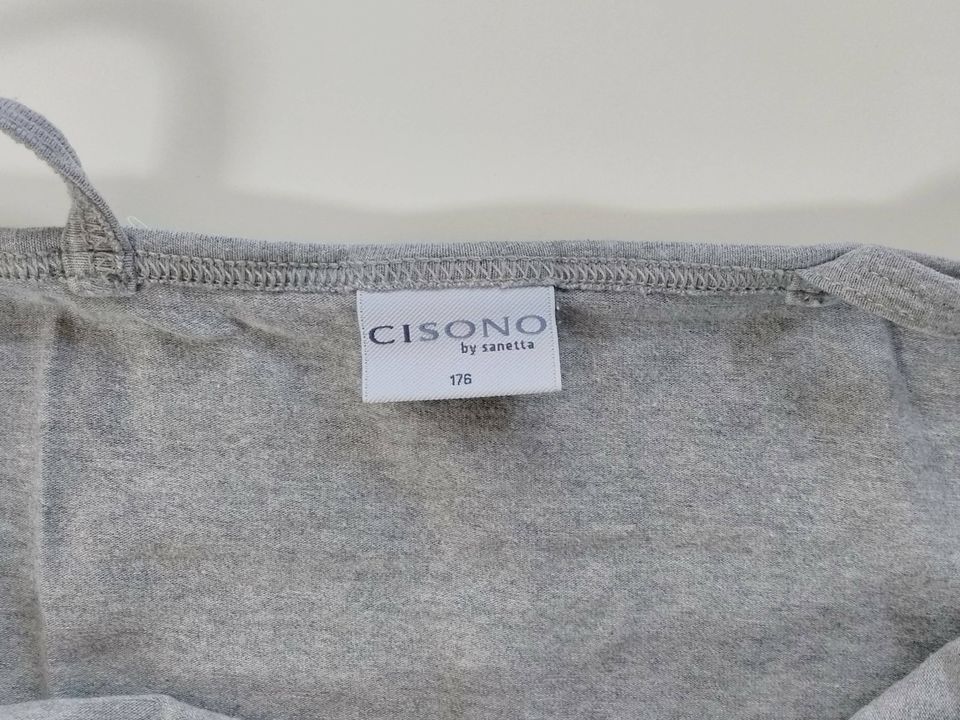 CISONO by Sanetta Shirt Top Gr.164/170/176 grau weiß*w NEU in Brannenburg