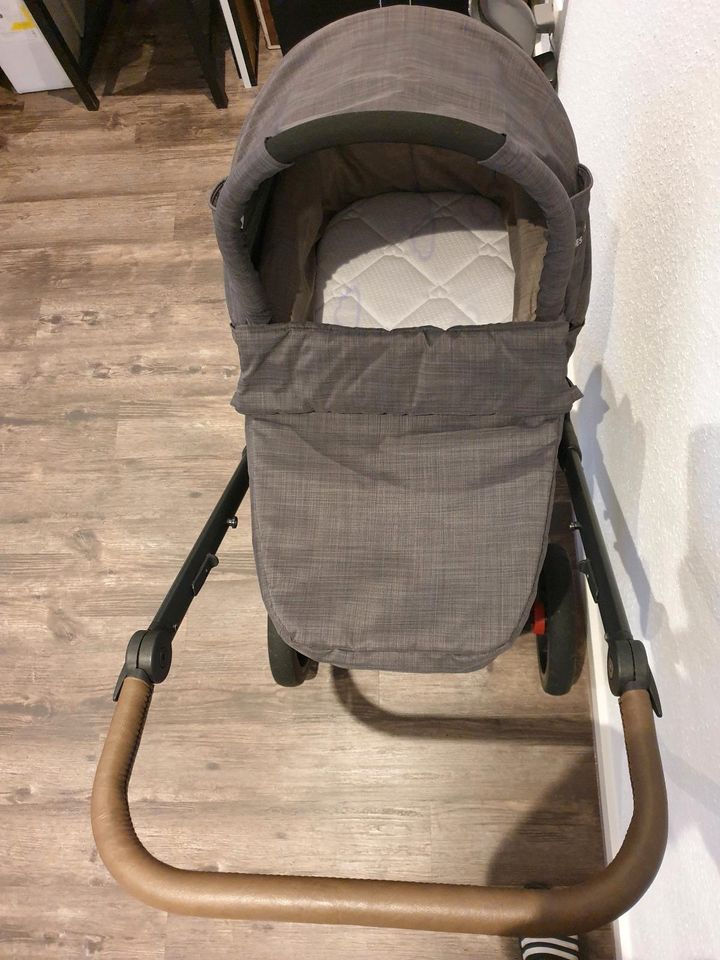 Gesslein F4 Air+ Kinderwagen Grau Gestell + C3 Wanne in Schuby