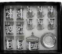 20 tlg Set aus 12 Gläsern mit Zuckerdose in Silber. Wuppertal - Oberbarmen Vorschau