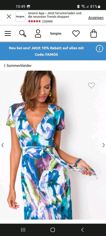 Maxikleid mit Blumenprint in Dortmund