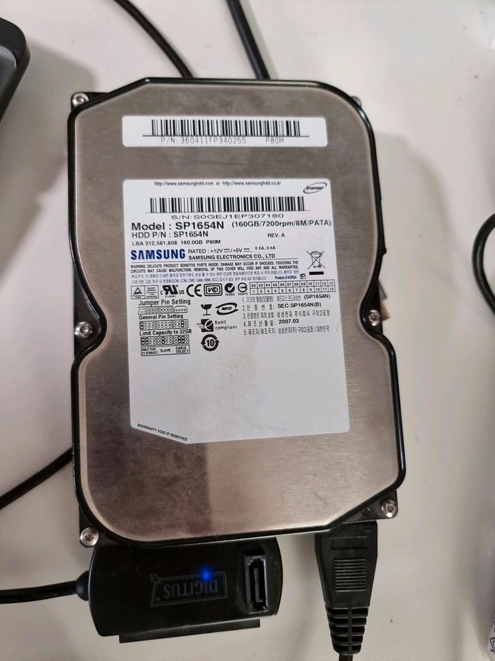 160 GB IDE Festplatte Samsung SP1654N in Panketal