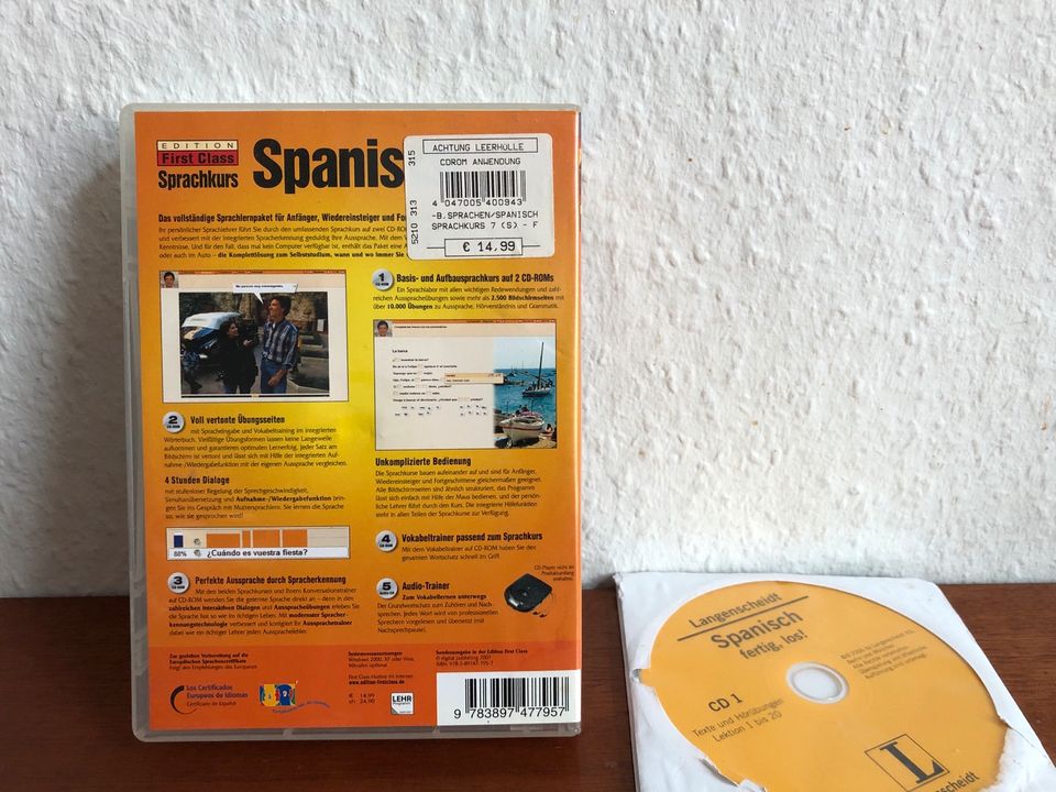 Spanisch Sprachkurs 5 CDs + Langenscheidt 4 CD in Leipzig