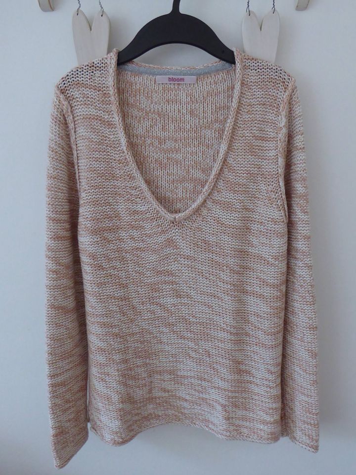 Bloom Grobstick Pullover Pulli 38 M rosa weiß Top NP179 Baumwolle in Hamburg