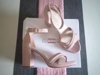 Pumps 38 rosa LEDER w.Neu 55€ Plateau Sandaletten Absatz 7cm nude Niedersachsen - Osnabrück Vorschau