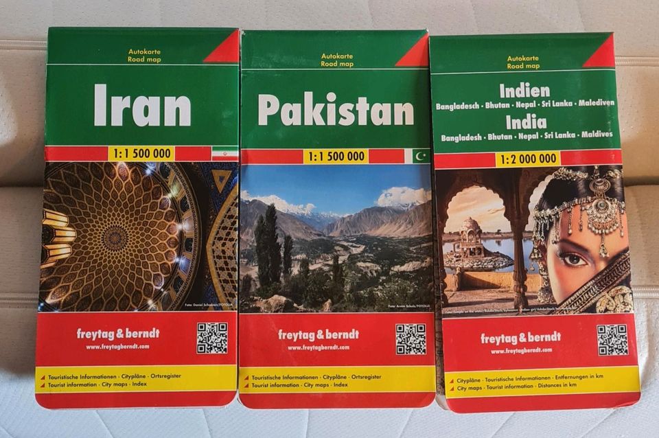 Strassenkarten Indien Iran Pakistan von Freytag & berndt in Brücken (Pfalz)