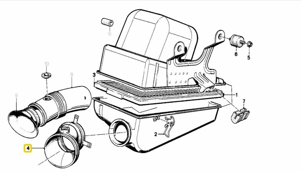 ❌ Sensor im Schnorchel  Luftfilter BMW E30 316 318 i 12621286074 in Bernhardswald