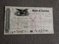 Historische Aktie 50 shares Bank of America 1890 - entwertet - Hessen - Münster Vorschau