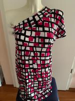 Benetton One Shoulder Kleid Sommerkleid pink gemustert S neu Düsseldorf - Eller Vorschau