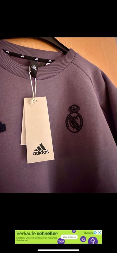 Real Madrid Herren Sweatshirt- M - Adidas in Tegernheim