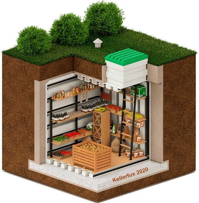 Erdkeller Vorratslager Schutzraum Weinkeller Gartenkeller 7,2 m³ in Kühbach