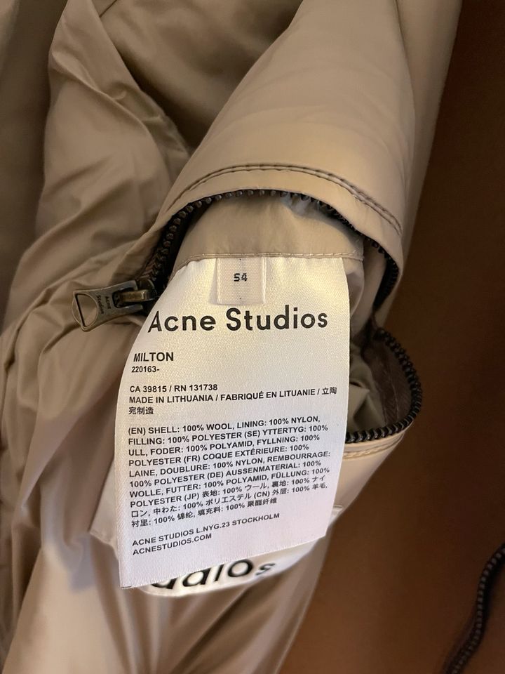 Acne Studios Mantel Camel Coat Größe 54 in Berlin