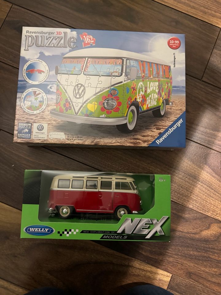 VW T1 Set Neu - Puzzle + Welly Nex in Heide