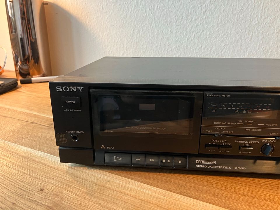 Sony Doppel Kassetten Deck TC-W310 defekt in Hamburg