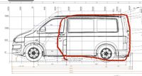 SUCHE! VW T5 Seitenteil links ohne Schiebetür Baden-Württemberg - Bopfingen Vorschau