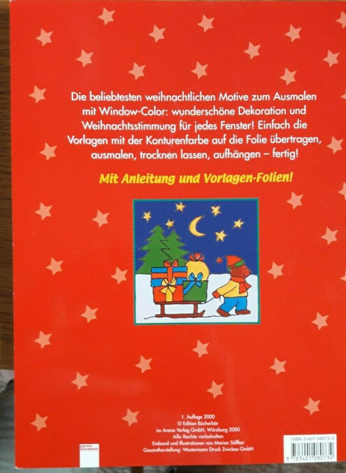 Buch Malspaß mit Window-Color Weihnachten unbenutzt in Alpen