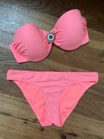 Bikini Bandeau 80E Neon orange boho Sachsen - Eilenburg Vorschau
