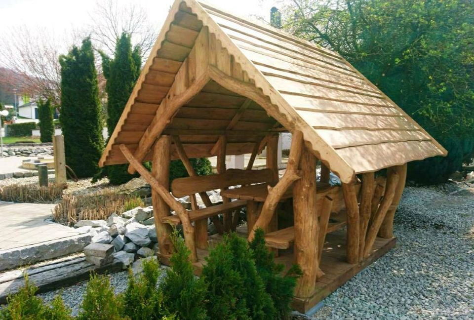 Gartenpavillion, Pavillon aus Holz, Holzpavillon, Gartenhaus in Aurach