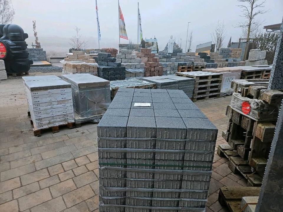 119m2 Pflastersteine Kann Vios anthrazit 20x20x8cm Sonderposten in Grettstadt