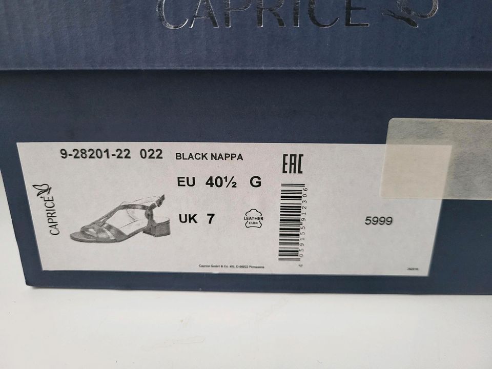 Sandale Sandalen Caprice Größe 40,5 / 7 neu mit OVP in Bötzingen