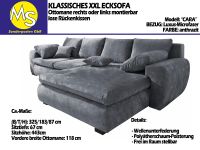 Sofa Couch Wohnlandschaft L Form in XXL, LUX-Microfaser grau Nordrhein-Westfalen - Mettingen Vorschau