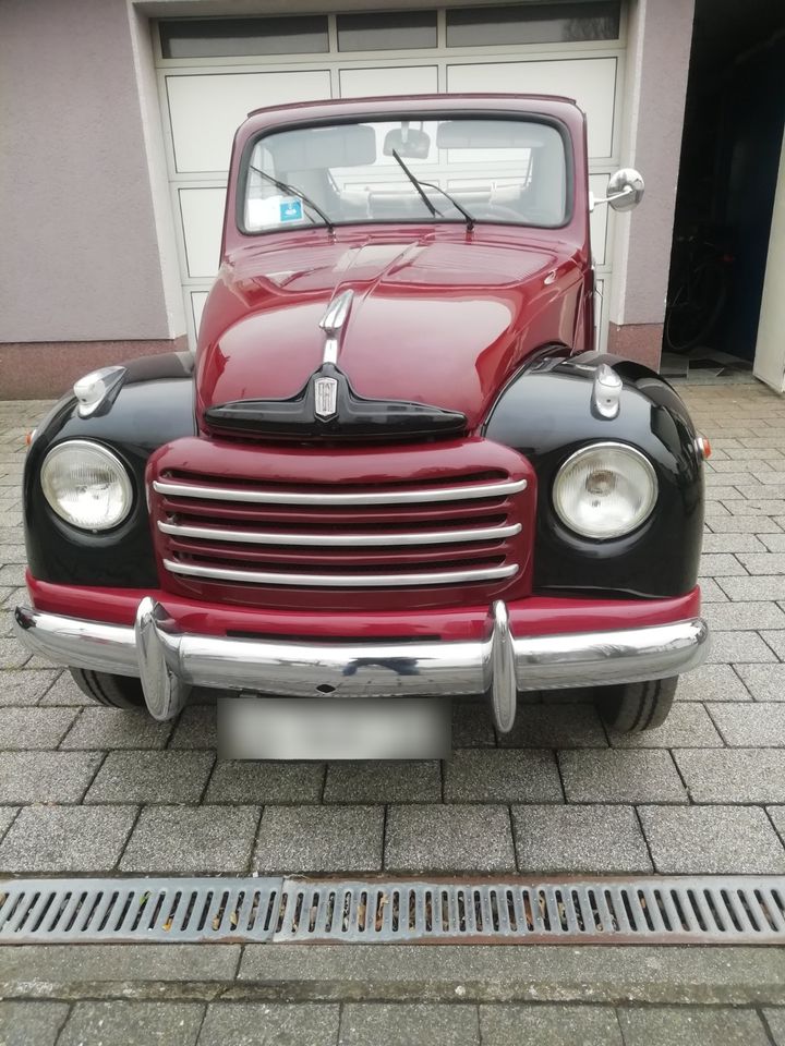 Fiat 500 C Topolino Oldtimer Kleinwagen Kabriolett 1955 in Raunheim