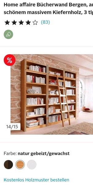 Bücherregal massiv Holz OVP 2.44.5cm weiß Natur Holz in Nordrhein-Westfalen  - Enger | eBay Kleinanzeigen ist jetzt Kleinanzeigen