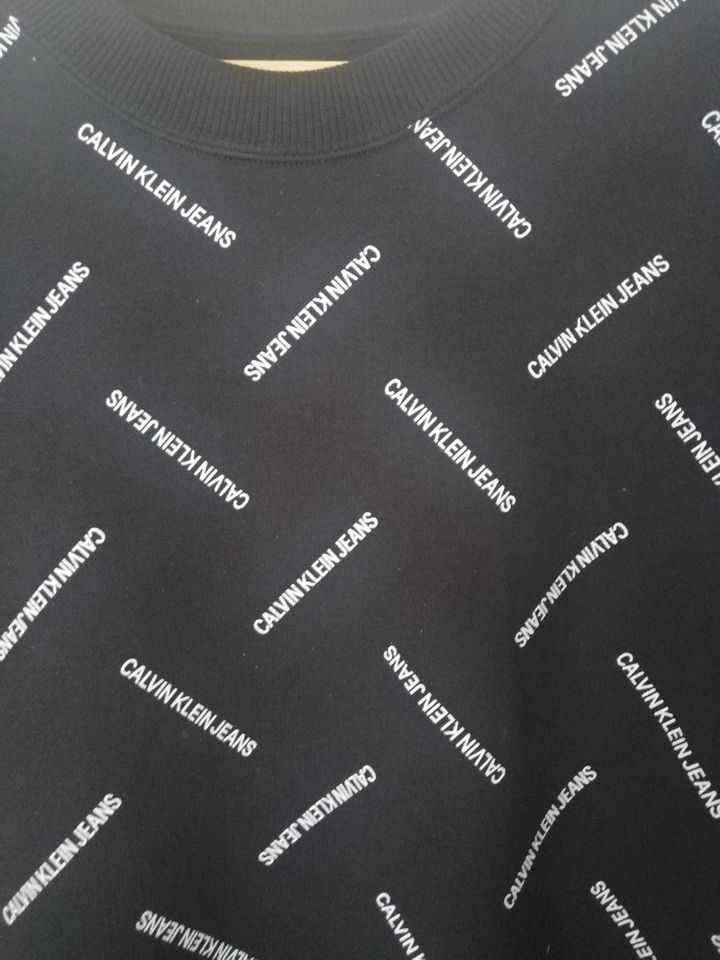 Calvin Klein Sweatshirtkleid schwarz in Langenhagen